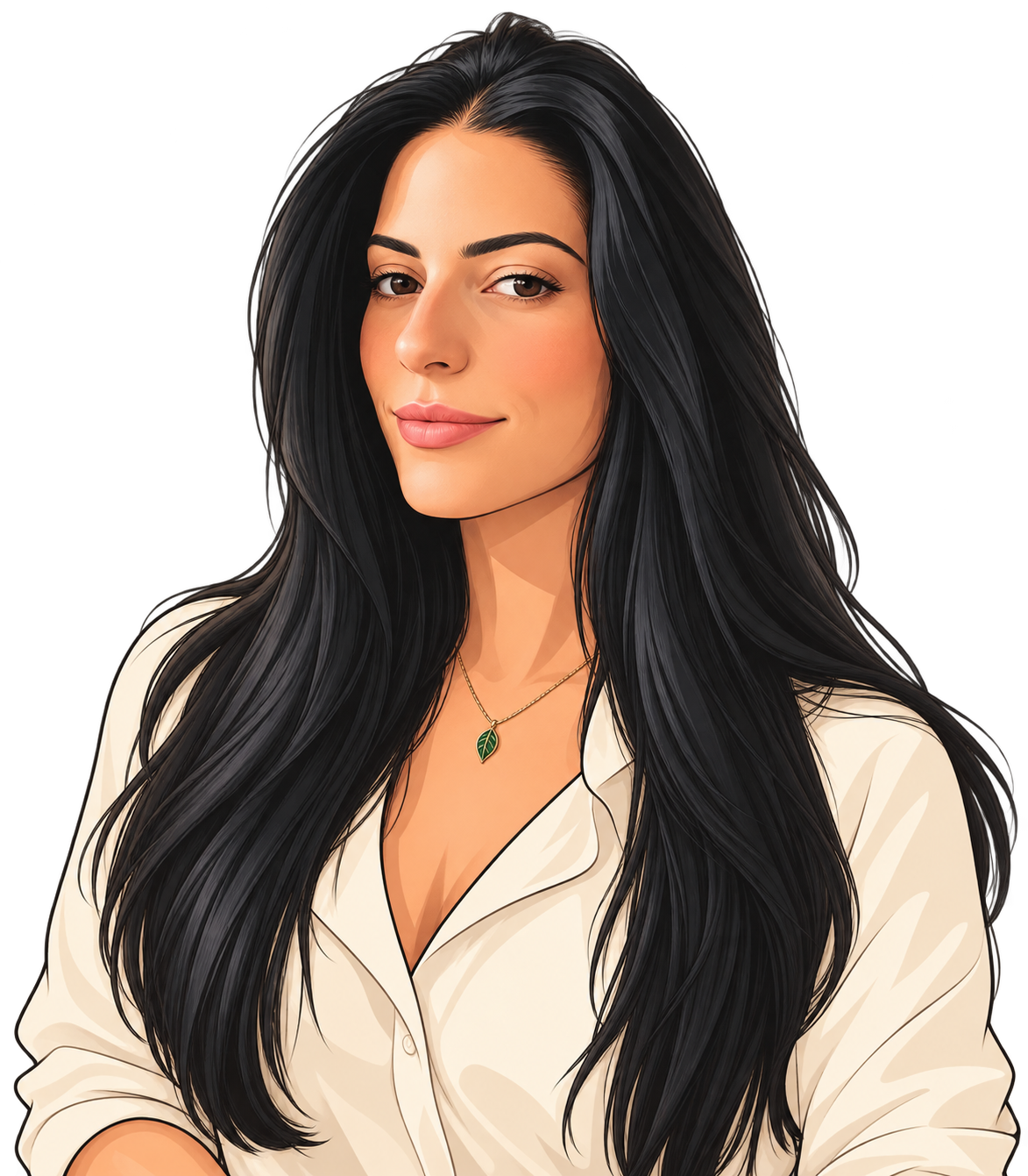 Illustrated portrait of Ana Doliveira